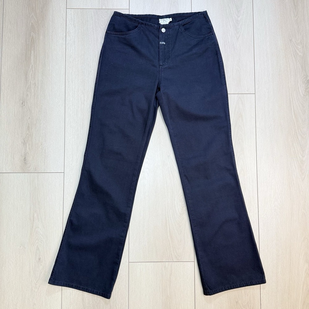 Y2K Calvin‎ Klein Jeans Juniors 3/30 Black Low Rise Bootcut Pants Cotton 2001